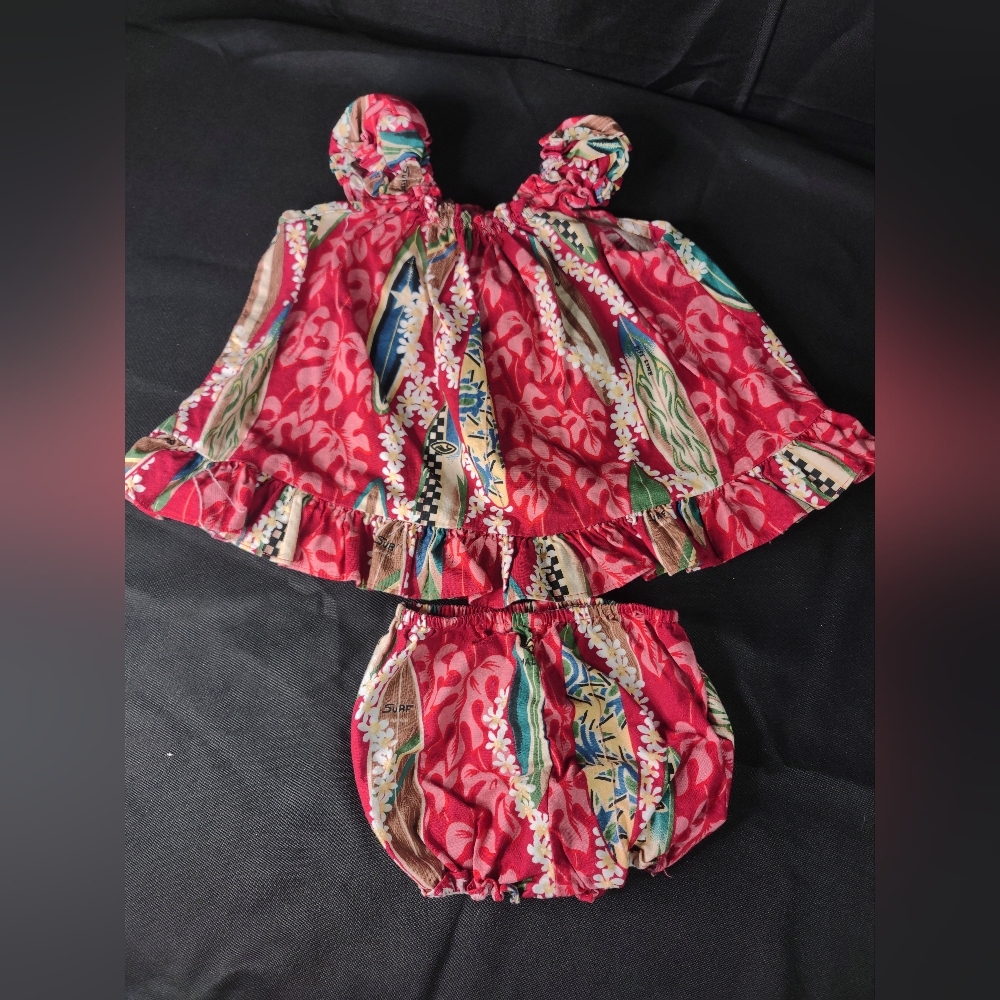 Made In Hawaii 24mo 2pc Sundress Red